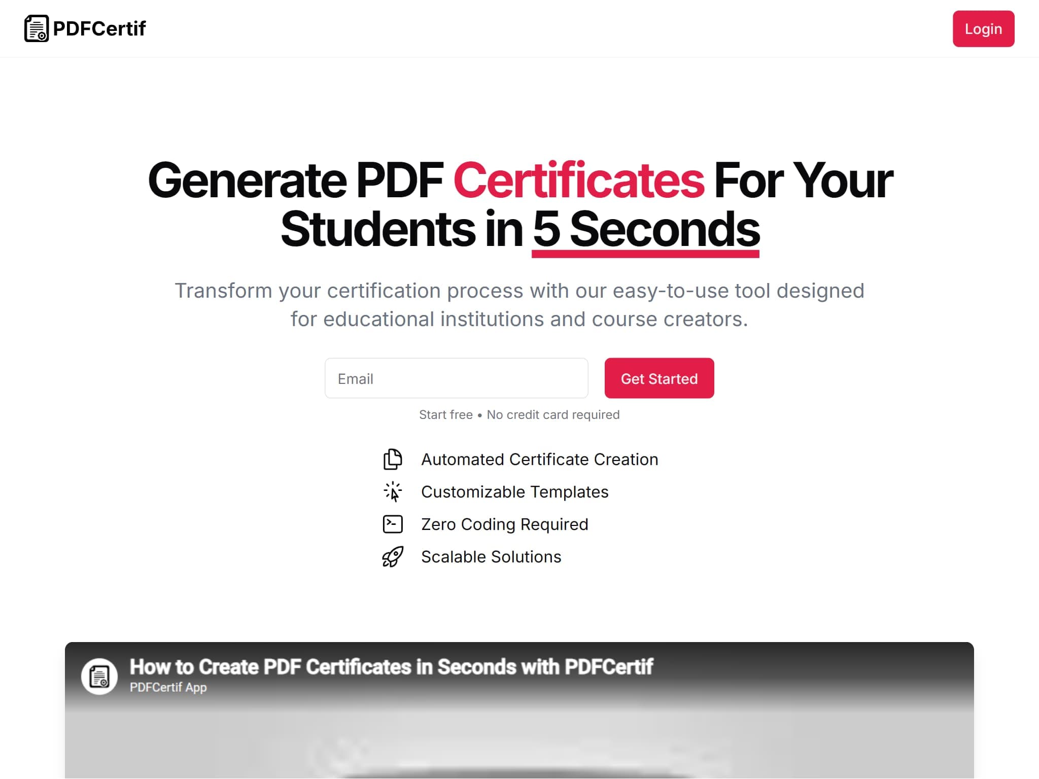 PDFCertif screenshot